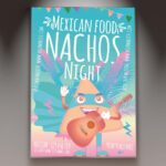 Download Nachos Hero Night Card Printable PSD Template 1