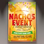 Download Nachos Tuesday Card Printable PSD Template 1