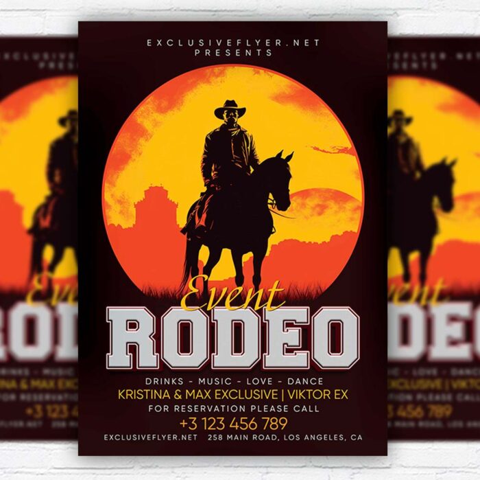 Download Rodeo Event - Flyer PSD Template | ExclusiveFlyer
