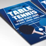 Download Table Tennis Card Printable PSD Template 2