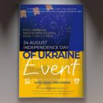 Download Ukraine Independence Day Card Printable PSD Template 1