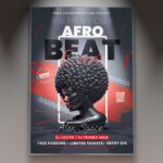Download Afro Beat Event Card Printable PSD Template 1