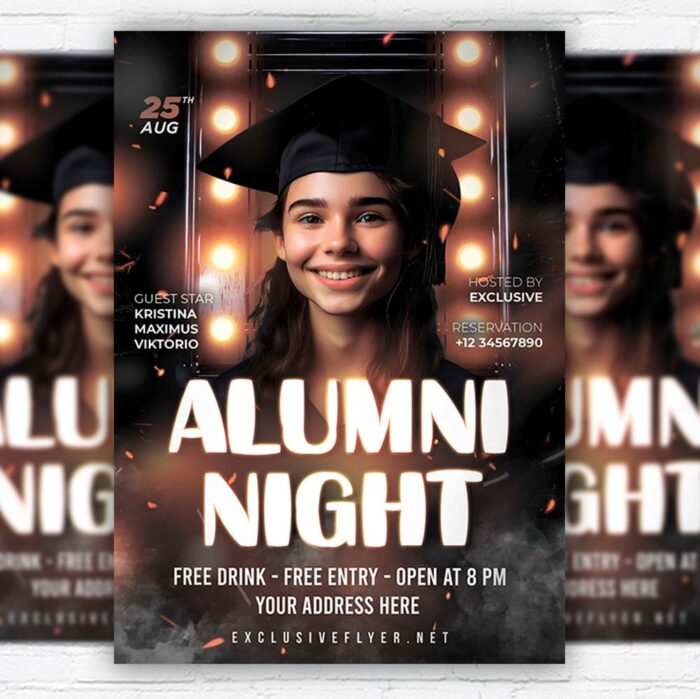 Download Alumni Night - Flyer PSD Template | ExclusiveFlye