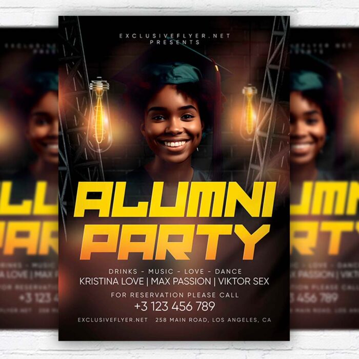 Download Alumni Party - Flyer PSD Template | ExclusiveFlye