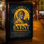 Download Columbus Day Event Card Printable PSD Template 3