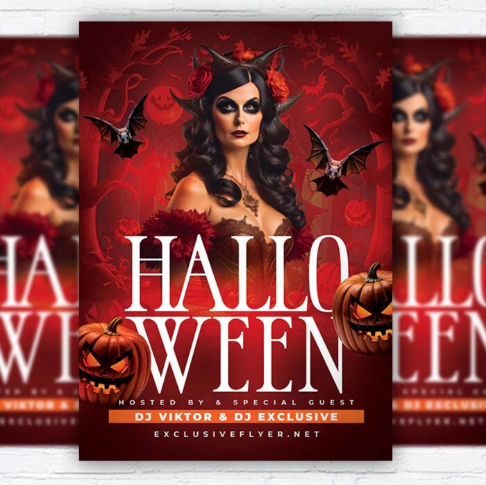 Download Halloween Party Time - Flyer PSD Template | ExclusiveFlye