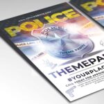 Download Police Theme Party Card Printable PSD Template 2