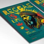 Download Reggae is Life Card Printable PSD Template 2
