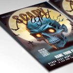 Download Scary Month Card Printable PSD Template 2
