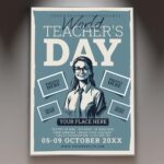 Download Teachers Day Event Card Printable PSD Template 1