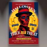 Download Trick or Treat Party Card Printable PSD Template 1