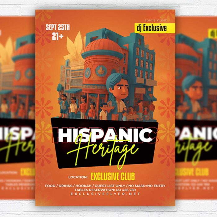 Download Hispanic Heritage Fest - Flyer PSD Template | ExclusiveFlye