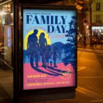 Download Family Day in USA Card Printable PSD Template 3