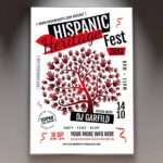 Download Hispanic Heritage Party Card Printable PSD Template 1