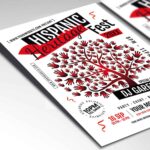 Download Hispanic Heritage Party Card Printable PSD Template 2