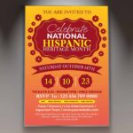 Download National Hispanic Heritage Month Card Printable PSD Template 1