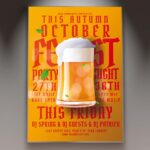 Download October Fest Day Card Printable PSD Template 1