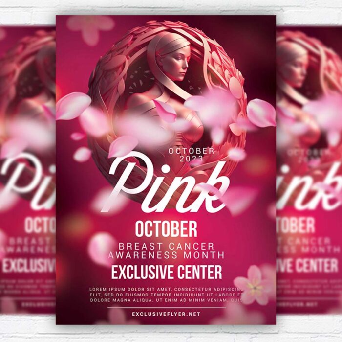 Download Pink October - Flyer PSD Template | ExclusiveFlye