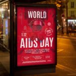 Download World Aids Day Card Printable PSD Template 3