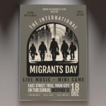 Download International Migrants Day Card Printable PSD Template 1