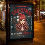 Download Christmas Event Card Printable PSD Template 3