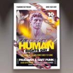 Download Human Rights Day Card Printable PSD Template 1