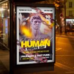Download Human Rights Day Card Printable PSD Template 3