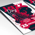 Download Jazz Day Card Printable PSD Template 2