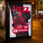 Download Jazz Day Card Printable PSD Template 3