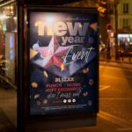 Download New Year Card Printable PSD Template 3