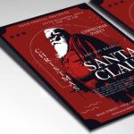 Download Santa Claus Party Card Printable PSD Template 2