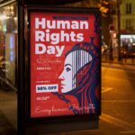 Download World Human Rights Day Card Printable PSD Template 3