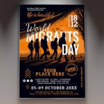 Download World Migrants Day Card Printable PSD Template 1
