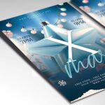 Download X-mas Card Printable PSD Template 2