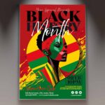 Download Black History Month Event 2024 Card Printable PSD Template 1