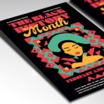 Download Black History Month Modern Card Printable PSD Template 2