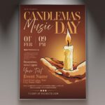 Download Candlemas Day 2024 Card Printable PSD Template 1