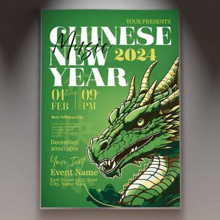 Download Chinese New Year 2024 Card Printable PSD Template 1