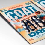 Download Coat Winter Drive Card Printable PSD Template 2