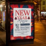 Download New Year Music Card Printable PSD Template 3