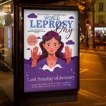 Download World Leprosy Day Card Printable PSD Template 3
