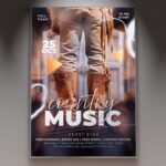 Download Country Music Card Printable PSD Template 1