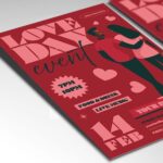 Download Love Day Event Card Printable PSD Template 2