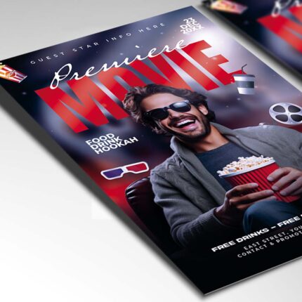 Download Movie Premiere Card Printable PSD Template 2