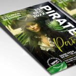 Download Pirate Party Card Printable PSD Template 2