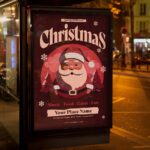Download Santa Christmas Day Card Printable PSD Template 3