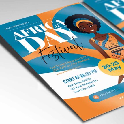 Download Africa Day Festival Card Printable PSD Template 2