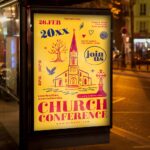 Download Church Conference Card Printable PSD Template 3