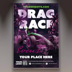 Download Drag Race Flyer - PSD Template | PSDmarket
