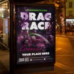 Download Drag Race Card Printable PSD Template 3